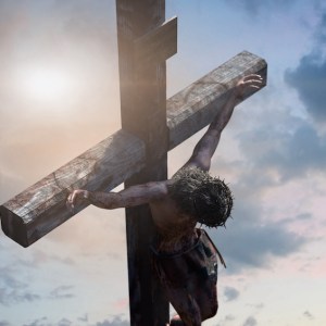 Jesus Christ on the cross, 3d render