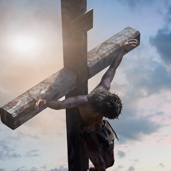 Jesus Christ on the cross, 3d render Jesus Christ on the cross, 3d render